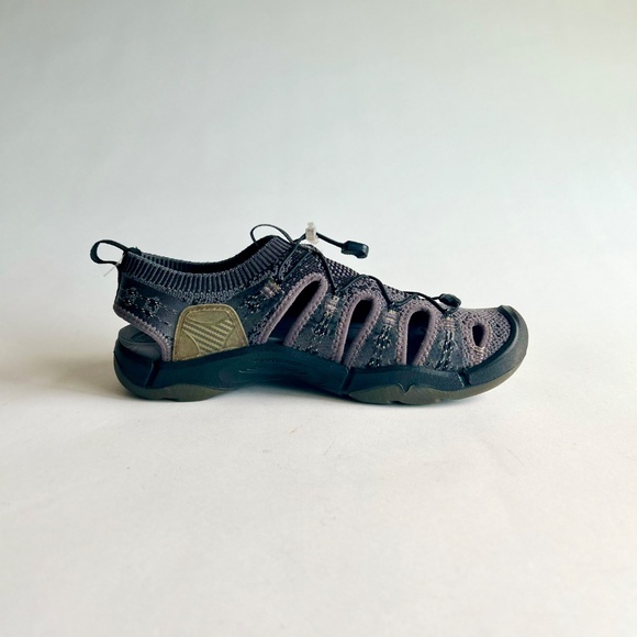 Keen Grey Black Textile Rubber Outsole Sneakers Sandals size 9 - Picture 3 of 14
